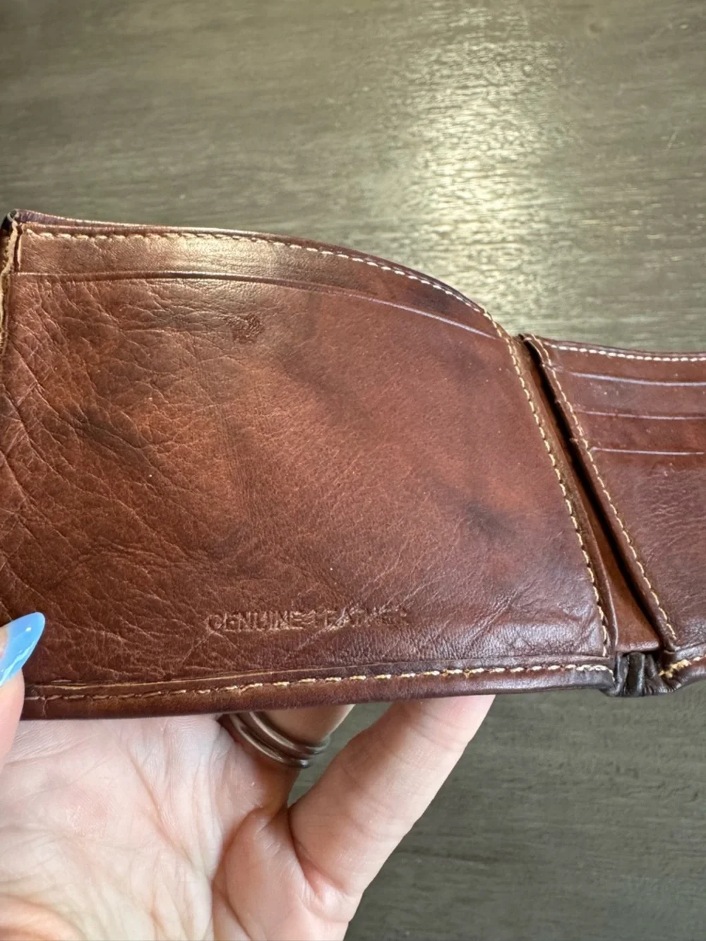 Wilson’s Leather Brown Mens Wallet Fold Over